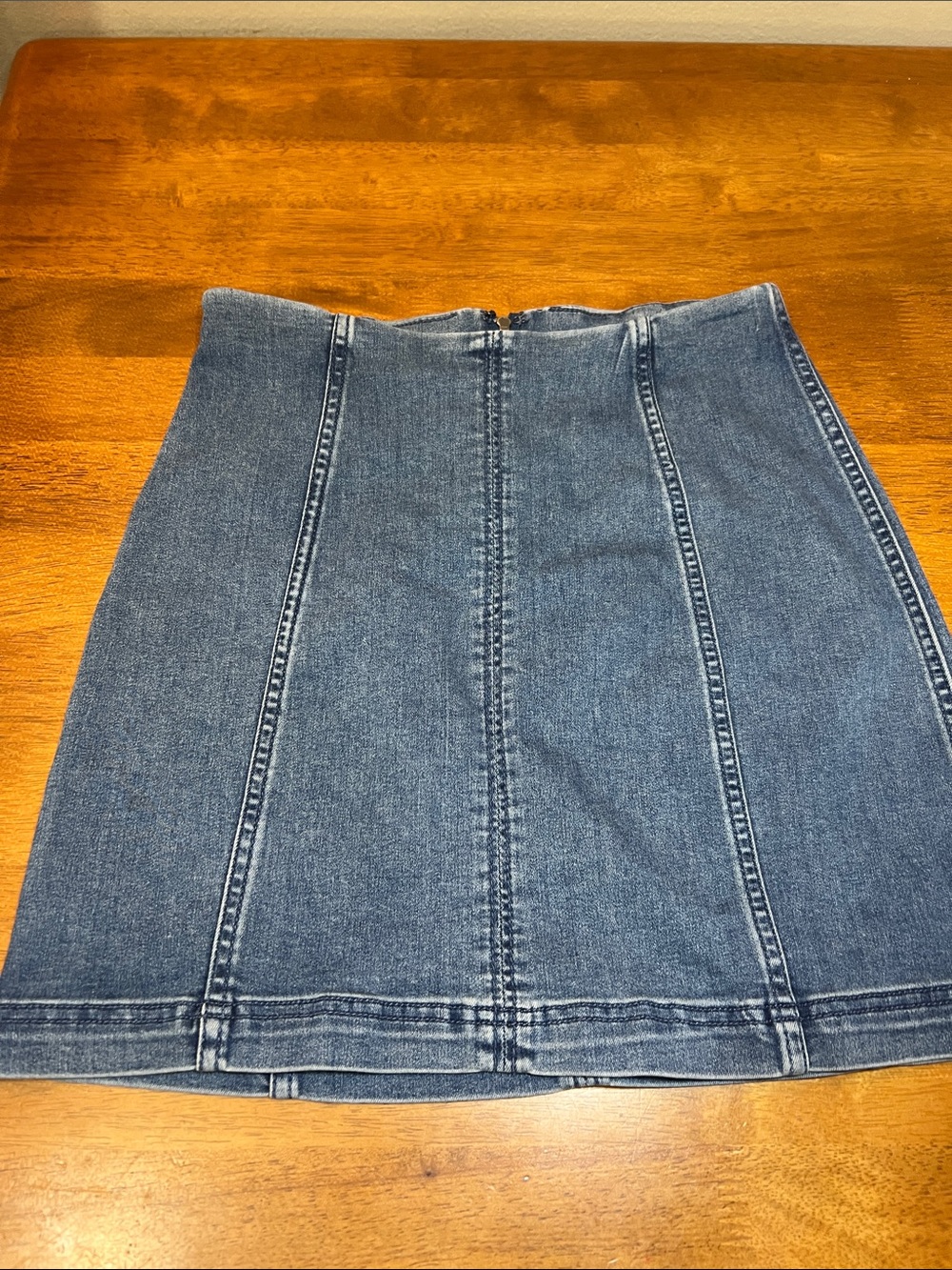 Free People Light Blue Denim Skirt Size 8